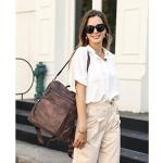 CLUCI Large Leather Backpack Purse for Women