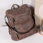 CLUCI Large Leather Backpack Purse for Women