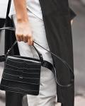 JW PEI FAE Black Top Handle Crossbody Bag