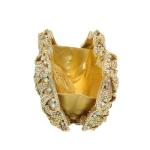 Dazzling Flower Crystal Clutch Purse for Parties