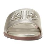 Cole Haan Flynn Logo Gold Slide Sandals