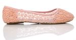 Breathable Crochet Lace Ballet Flats for Women