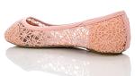 Breathable Crochet Lace Ballet Flats for Women