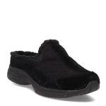 Easy Spirit Women's Black Travelfuzz Mules, Size 8.5