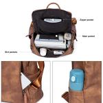 CLUCI Leather Convertible Backpack Purse for Women