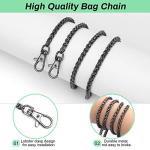 Luxiv Black Chain Strap Cross-Body Handbag
