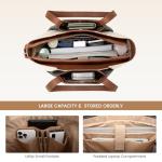 Chic LOVEVOOK Faux Leather Laptop Tote Bag