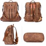 CLUCI Leather Convertible Backpack Purse for Women
