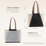 Chic LOVEVOOK Faux Leather Laptop Tote Bag