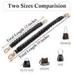 Black Braided Handle for Neonoe Metis Bags