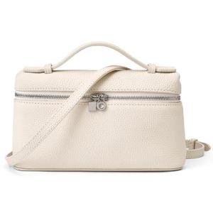 Rejolly Small Cream Leather Crossbody Handbag