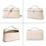 Rejolly Small Cream Leather Crossbody Handbag