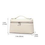 Rejolly Small Cream Leather Crossbody Handbag