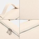Rejolly Small Cream Leather Crossbody Handbag