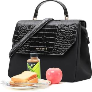 Stylish Vegan Leather Lunch Tote for Women