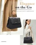 Stylish Vegan Leather Lunch Tote for Women