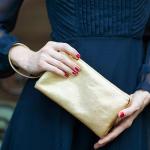 Humble Chic NY Gold Vegan Leather Crossbody Purse