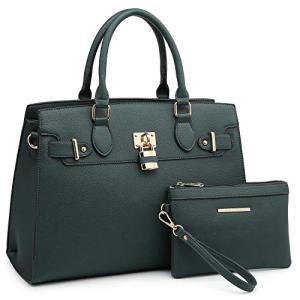 Dasein Women's Stylish Handbag and Wallet Set