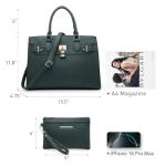 Dasein Women's Stylish Handbag and Wallet Set