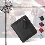 Compact RFID Leather Wallet for Women