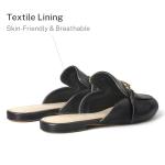 Stylish Black Snake Print Women’s Slip-On Mules