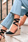 Ermonn Women's Closed Toe Wedge Sandals