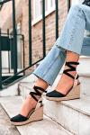 Ermonn Women's Closed Toe Wedge Sandals
