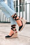 Ermonn Women's Closed Toe Wedge Sandals