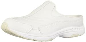 Easy Spirit White Leather Women's Tourguide Mules