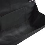 Chic Black Satin Pleated Evening Clutch Bag