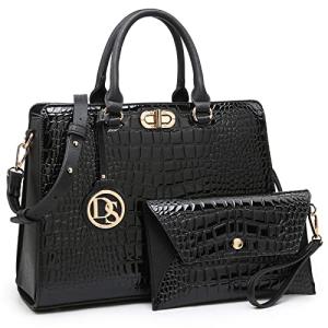 Dasein Women's Satchel Tote Bag with Clutch