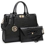 Dasein Women's Satchel Tote Bag with Clutch