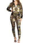 Luxury Women's Black 2 Piece Tracksuit Set