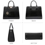 Dasein Women's Satchel Tote Bag with Clutch