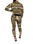 Luxury Women's Black 2 Piece Tracksuit Set