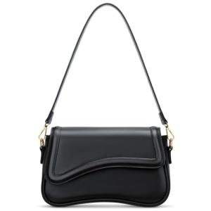 KKXIU Black Shoulder Bag: Trendy Cute Clutch