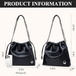 LA FESTIN Stylish Leather Crossbody Bag with Chain