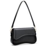 KKXIU Black Shoulder Bag: Trendy Cute Clutch