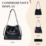 LA FESTIN Stylish Leather Crossbody Bag with Chain