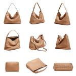 JINMANXUE Woven Vegan Leather Boston Bag