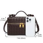 Rejolly Woven Leather Top-Handle Handbag