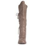 MUK LUKS Taupe Lacy Leo Fashion Boots