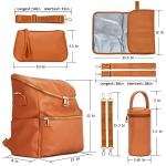 Trendy Leather Diaper Bag Backpack for Moms