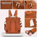 Trendy Leather Diaper Bag Backpack for Moms