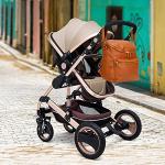 Trendy Leather Diaper Bag Backpack for Moms