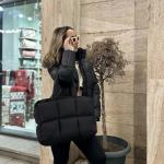 Herald Quilted Puffer Tote Bag for Women