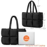 Herald Quilted Puffer Tote Bag for Women