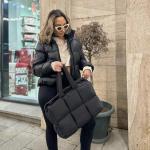 Herald Quilted Puffer Tote Bag for Women