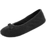 Isotoner Women's Gemma Ballerina Slippers, Black Chevron