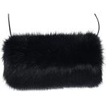 LA CARRIE Black Faux Fur Hand Muffs for Winter